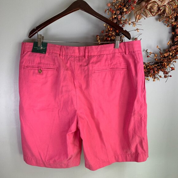 Fairway & Greene Men's Washed Cotton Silk Golf Short Sz 40 in Sunrise Pink - Picture 4 of 12